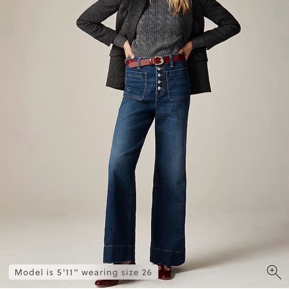 J. Crew Dark Blue Flare Jeans
